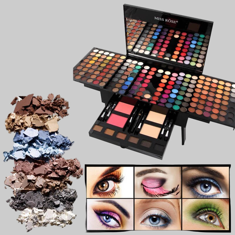 180 Colors Eyes Shadow Blush Set Personalized Piano-shaped Makeup Palette Box