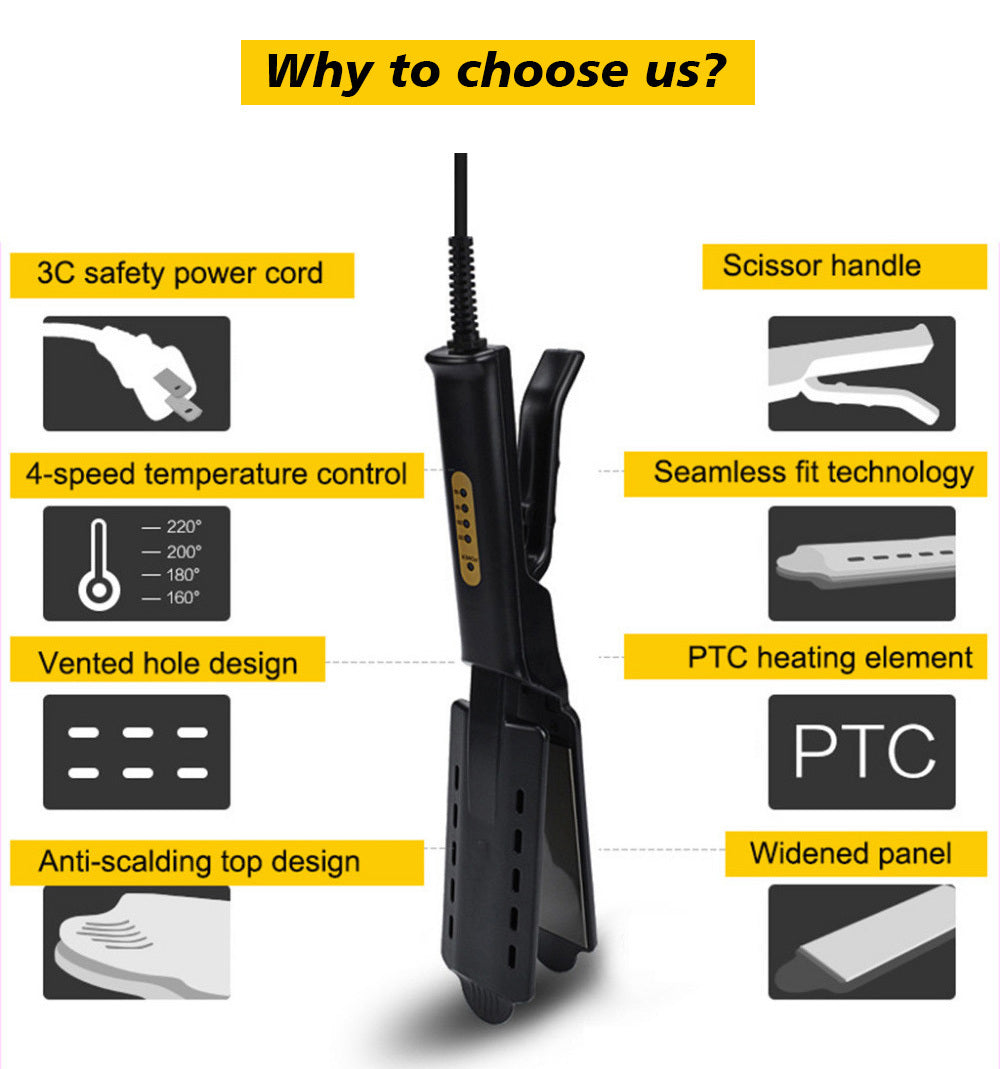 U.S. Standard Non-injury Hair Straightener Steam Hair Straightener Splint (Copy)