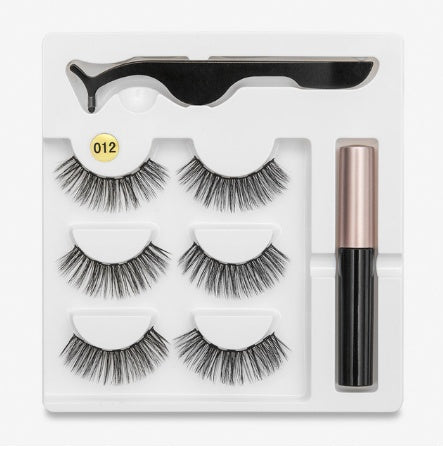 A Pair of Magnetic False Eyelashes with Magnets in Fashion
