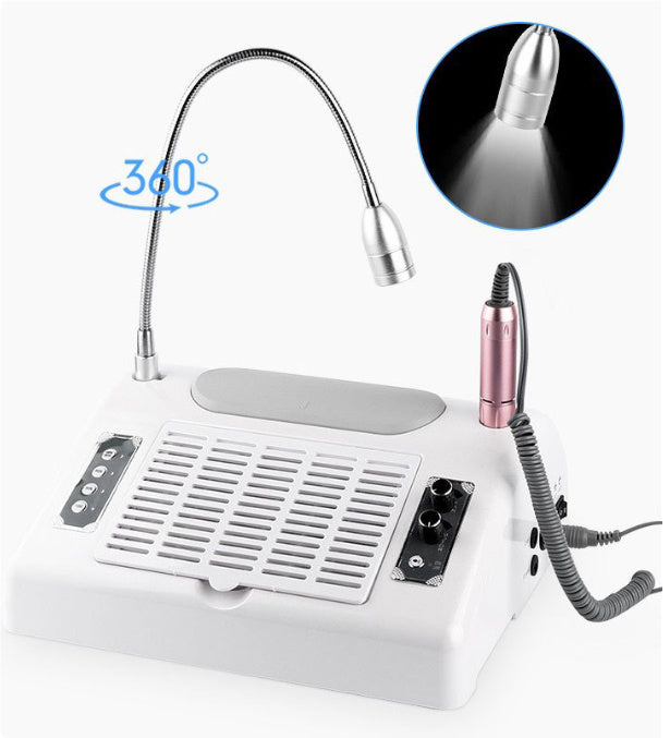 Manicure Multi-functional Integrated Nail Remover Heating Lamp High-power Vacuum Cleaner