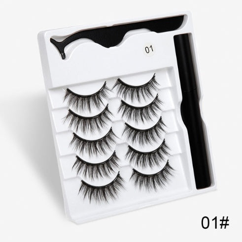 A Pair of Magnetic False Eyelashes with Magnets in Fashion