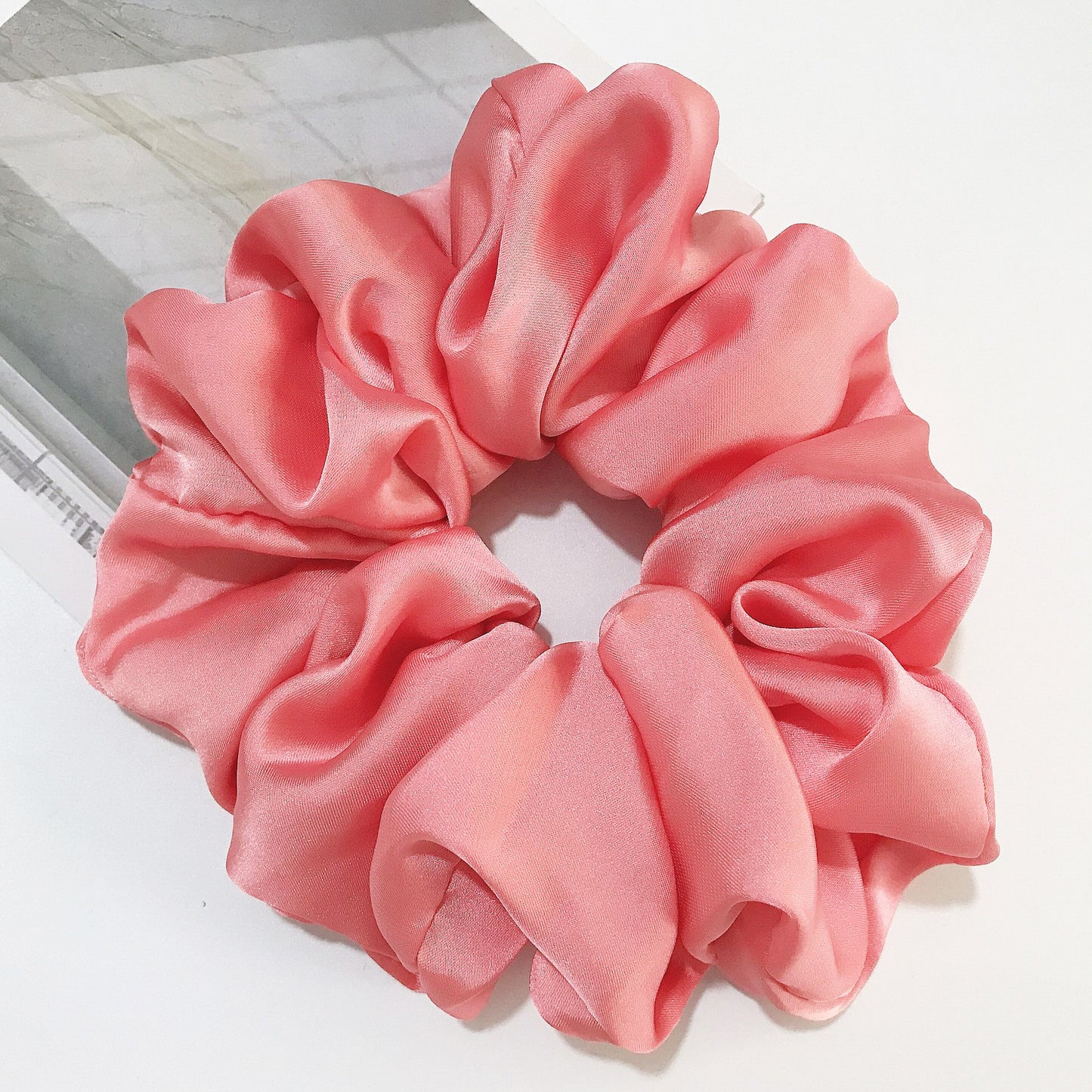 Oversized Smooth Satin Large Intestine Circle Hair Tie (Copy)
