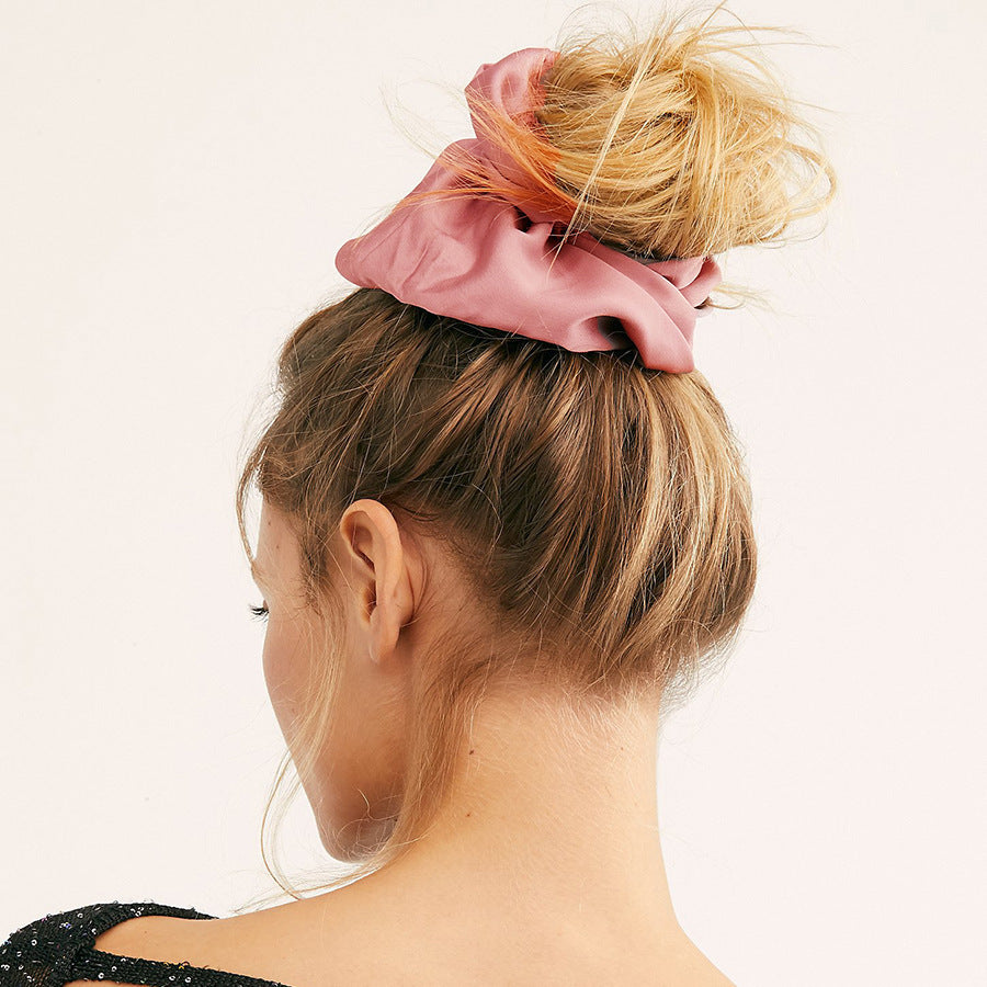 Oversized Smooth Satin Large Intestine Circle Hair Tie (Copy)