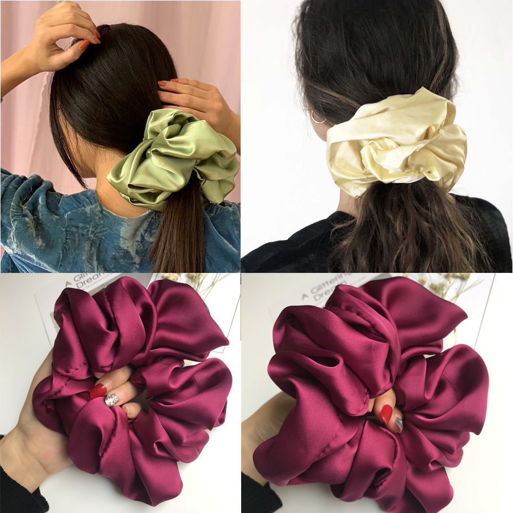 Oversized Smooth Satin Large Intestine Circle Hair Tie (Copy)