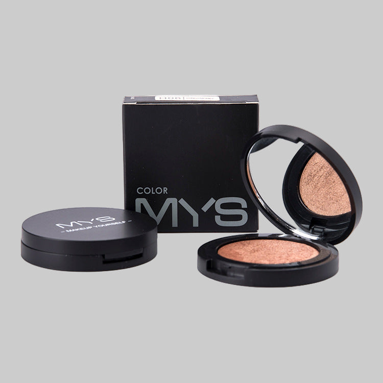 MYS Brand Face Makeup Powder 6 color Waterproof Minerals Shimmer Brightener Contour Glow Kit Bronzer Highlighter Makeup Palettes