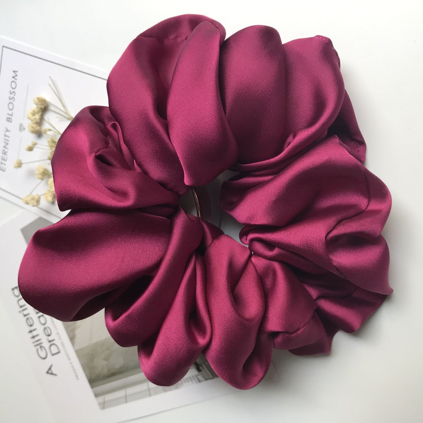 Oversized Smooth Satin Large Intestine Circle Hair Tie (Copy)