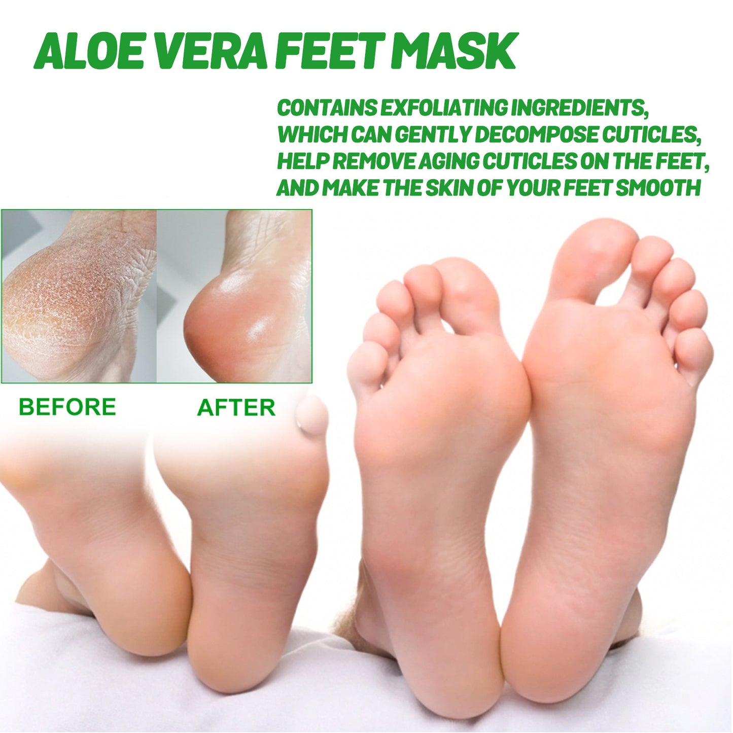 Aloe Foot Mask Moisturizing Skin Rejuvenation And Firming