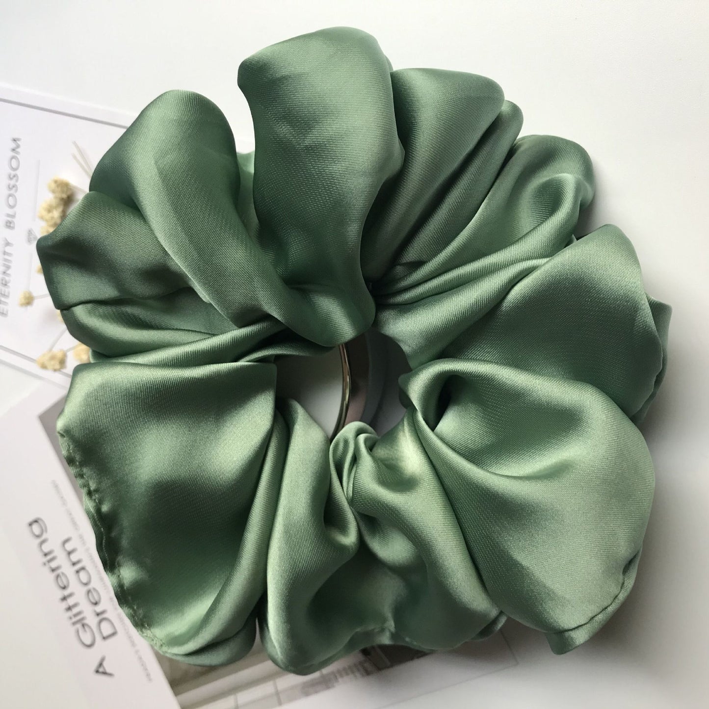 Oversized Smooth Satin Large Intestine Circle Hair Tie (Copy)