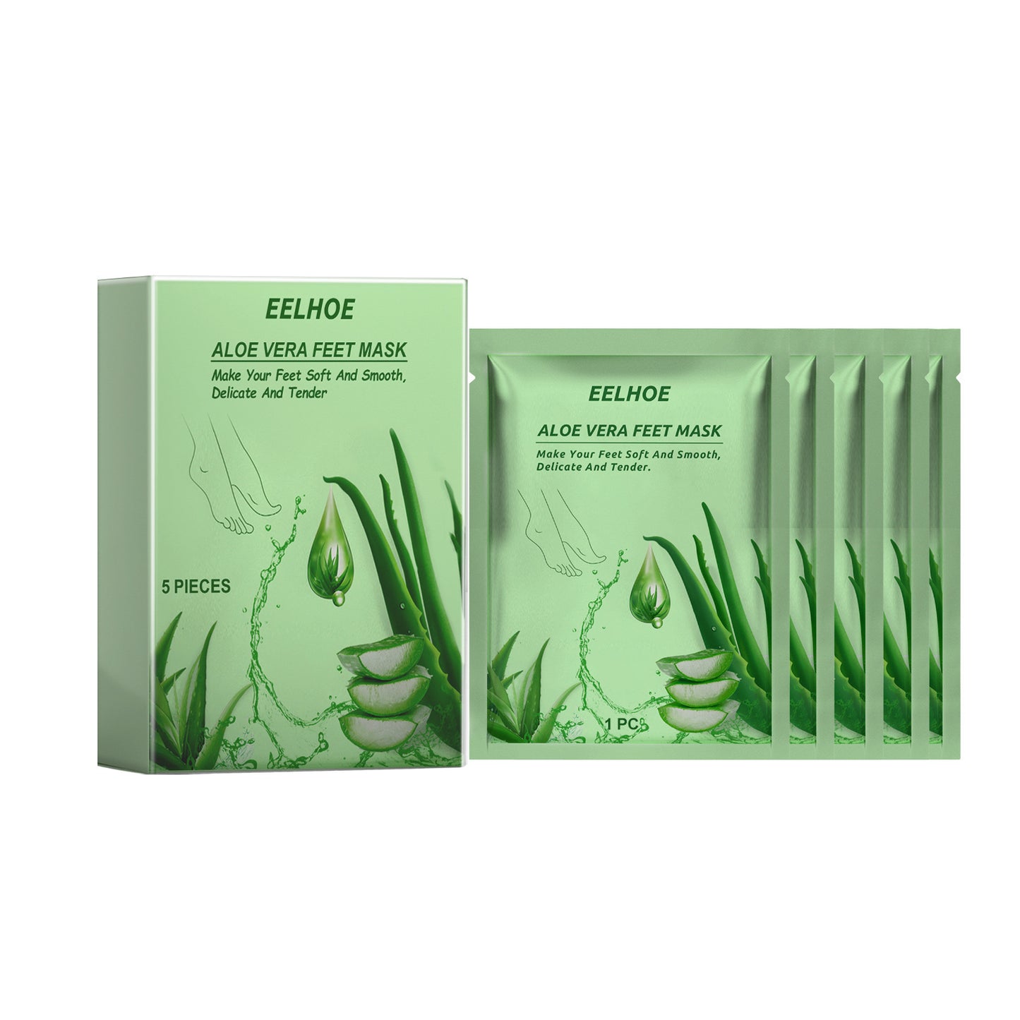 Aloe Foot Mask Moisturizing Skin Rejuvenation And Firming