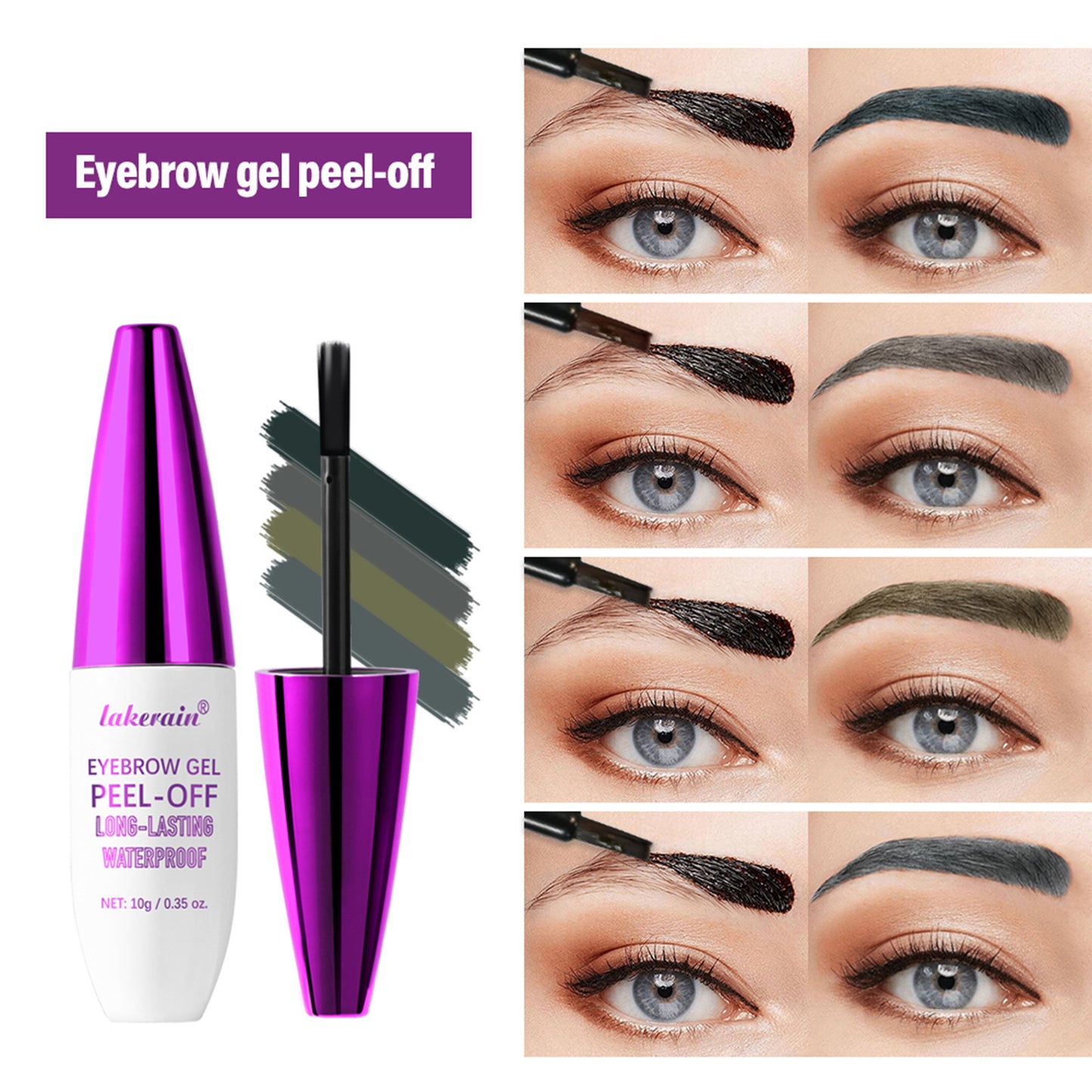 Waterproof And Sweat-proof Easy To Color Tear And Pull Eyebrow Cream